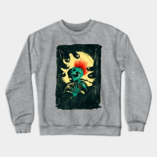 Punk Skeleton Crewneck Sweatshirt